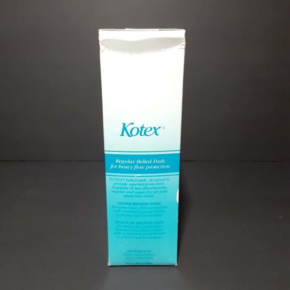 Vintage KOTEX Regular Belted Pads Feminine Hygiene NOS / NEW Movie TV Film Prop - Picture 4 of 7
